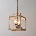 Boho Rustic Cube Chandelier - Image 16