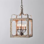 Boho Rustic Cube Chandelier - Image 15