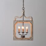 Boho Rustic Cube Chandelier - Image 3