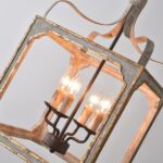 Boho Rustic Cube Chandelier - Image 17
