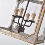 Boho Rustic Cube Chandelier - Image 19