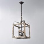 Boho Rustic Cube Chandelier - Image 14