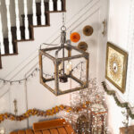 Boho Rustic Cube Chandelier - Image 4