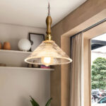 Vintage Ripple Pendant Lamp - Image 3