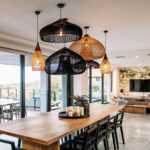 Braided Rattan Swag Pendant Lamp - Image 4