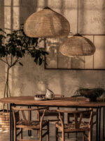 Braided Rattan Swag Pendant Lamp - Image 10