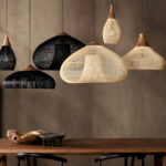 Braided Rattan Swag Pendant Lamp - Image 2