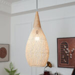 Braided Rattan Swag Pendant Lamp - Image 6