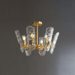 Brass Central Chandelier - Image 3