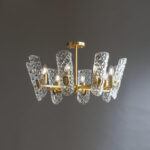 Brass Central Chandelier - Image 4