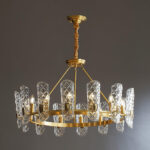 Brass Central Chandelier - Image 7