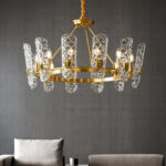 Brass Central Chandelier - Image 9