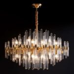 Vintage Antique Brass Chandelier - Image 11