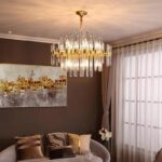 Vintage Antique Brass Chandelier - Image 5