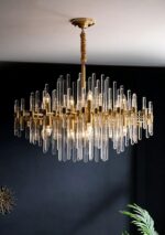 Vintage Antique Brass Chandelier - Image 19