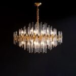Vintage Antique Brass Chandelier - Image 10