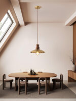 Brass Crest Pendant Light - Image 6