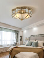 Brass Domed Flush Ceiling Lamp - Image 15