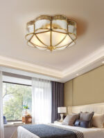 Brass Domed Flush Ceiling Lamp - Image 18