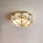 Brass Domed Flush Ceiling Lamp - Image 19