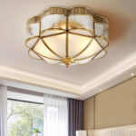 Brass Domed Flush Ceiling Lamp - Image 10