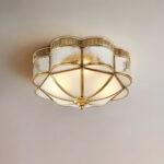 Brass Domed Flush Ceiling Lamp - Image 11
