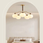 Persimmon Glass Globe Chandelier - Image 12