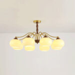 Persimmon Glass Globe Chandelier - Image 10