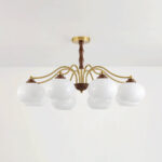Persimmon Glass Globe Chandelier - Image 11