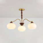 Persimmon Glass Globe Chandelier - Image 19
