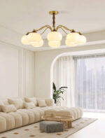 Persimmon Glass Globe Chandelier - Image 15