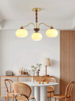 Persimmon Glass Globe Chandelier - Image 7