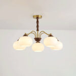 Persimmon Glass Globe Chandelier - Image 20