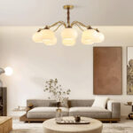 Persimmon Glass Globe Chandelier - Image 14
