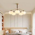 Persimmon Glass Globe Chandelier - Image 2