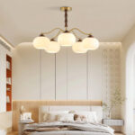 Persimmon Glass Globe Chandelier - Image 9