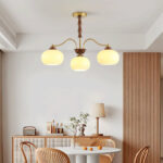 Persimmon Glass Globe Chandelier - Image 3