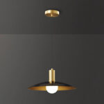 Brass Flared Pendant Lamp - Image 14