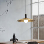 Brass Flared Pendant Lamp - Image 6