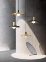 Brass Flared Pendant Lamp - Image 9