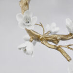 Brass Flower Branch Chandelier - Image 9