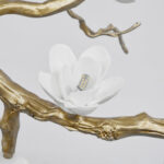 Brass Flower Branch Chandelier - Image 10