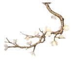 Brass Flower Branch Chandelier - Image 13