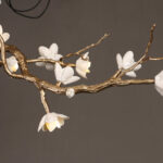 Brass Flower Branch Chandelier - Image 14