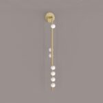 Brass Glass Tube Plug-in Wall Lamp - Image 4