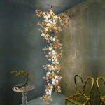 Brass Maple Branch Chandelier - Image 2