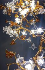 Brass Maple Branch Chandelier - Image 6
