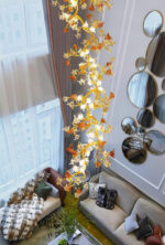 Brass Maple Branch Chandelier - Image 9