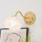 Brass Rose Wall Light - Image 2