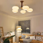 Brass Wooden Persimmon Chandelier - Image 9